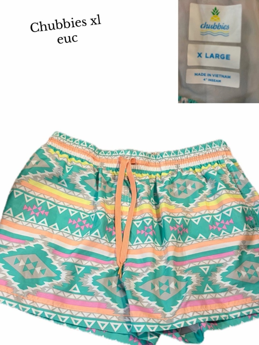Chubbies men’s xl swim trunks